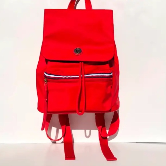 Tommy Hilfiger Red flap backpack - Picture 1 of 3